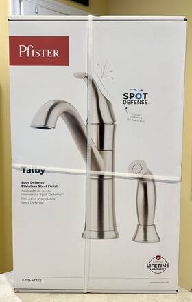 F-034-4ttgs Pfister 1156894 Talby Single Handle Kitchen Faucet With Side Spray Stainless