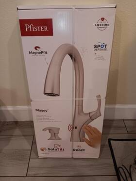 Pfister 313106191146 Masey Touchless Kitchen Faucet With Pull Down Sprayer And Soap Dispenser Single