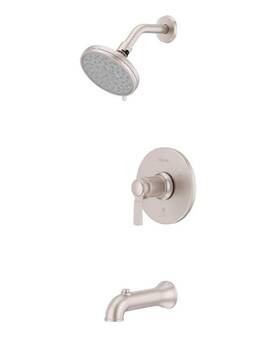 8p8-ws2-bcosgs Pfister Briscoe Single Handle Tub And Shower Faucet 1.75 Gpm In Stainless Steel