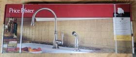 F-029-4hys Pfister Price Stainless Steel Alina Single Control Kitchen Faucet With Side Spray