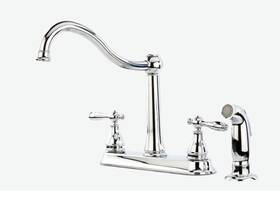 Pfister F-036-4ays Ainsley 2-handle Kitchen Faucet With Side Spray Polished Chrome F-036-4ayc