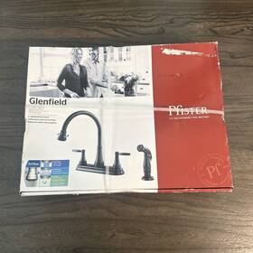 F-036-4gfy Pfister 2-handle Kitchen Faucet With Sidespray - Tuscan Bronze
