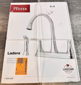 F-036-4lrc Pfister Ladera 2-handle Kitchen Faucet With Side Spray In Chrome New