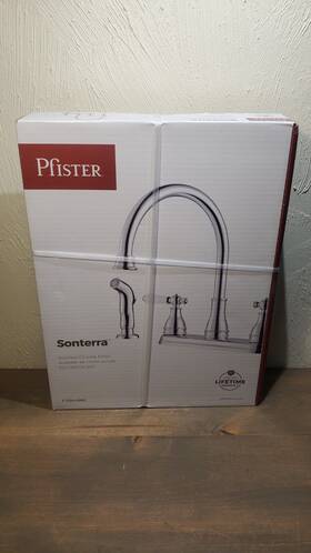 F-036-4snc Pfister Sonterra Polished Chrome 2-handle High-arc Kitchen Faucet