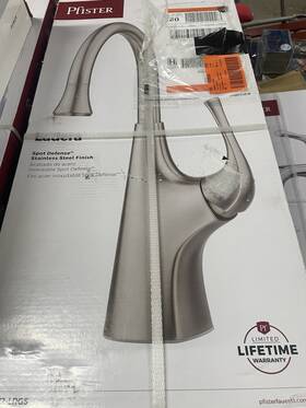 F-072-lrgs Pfister Ladera Single-handle Bar Faucet In Spot Defense Stainless Steel