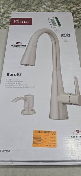 F-529-7bargs Pfister Barulli Pulldown Sprayer Kitchen Faucet In Stainless Read