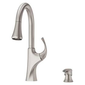 F-529-7mrgs Pfister Miri Kitchen Faucet With Pull Down Sprayer And Soap Dispenser Single