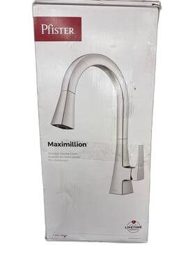 F-529-7mxi2c Pfister Maximillion 15.1875 Inch H Pull Down Sprayer Kitchen Faucet Polished Chrome