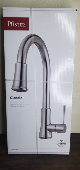 F-529-7pfs Pfister Classic Stainless Deck-mount Pull-down Kitchen Faucet With Sprayer
