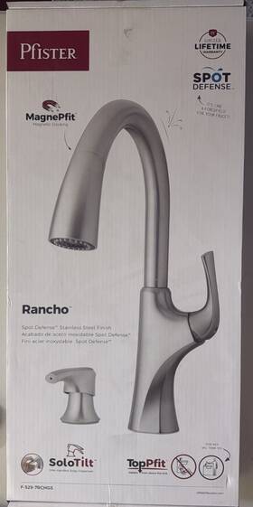 F-529-7rchgs Pfister Rancho Kitchen Faucet Spot Defense Stainless Steel New