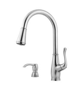 Pfister F-529-7sws Sedgwick 1-handle Pull-down Kitchen Faucet With Soap Dispenser