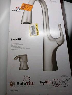 F529-7lrcb Pfister Ladera 1handle Pull Down Sprayer Faucet With Soap Disp Brushed Nickel