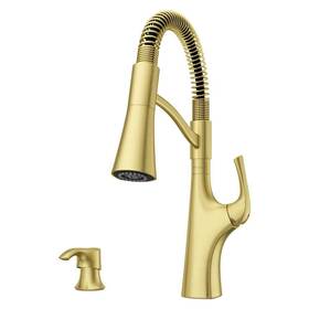 F529-7lrcbg Pfister Ladera Culinary Pull Down Sprayer Kitchen Faucet 16.75 Inch Brushed Gold
