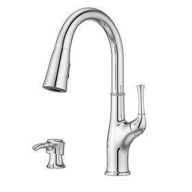 F5297awc Pfister Alderwood Kitchen Faucet With Pull Down Sprayer And Polished Chrome