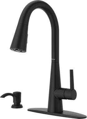 F5297barb Pfister Barulli Kitchen Faucet With Pull Down Sprayer And Soap Dispenser Single