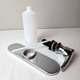 F5297cloc Pfister New Solotilt Forward Tilting Liquid Soap Dispenser Kit Baseplate Chrome