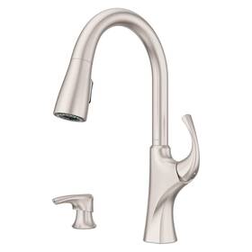 F5297mrrgs Pfister Miri 2.0 Kitchen Faucet With Pull Down Sprayer And Soap Dispenser Single