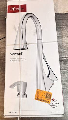 F5297vnc Pfister Venturi Kitchen Faucet With Pull Down Sprayer And Soap Dispenser Sealed