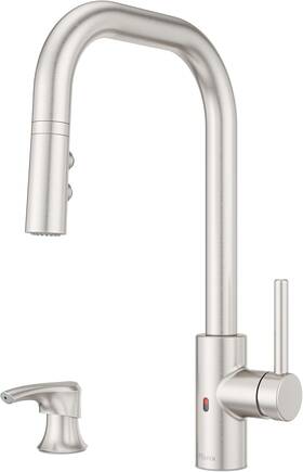 F529ezn3gs Pfister Zanna Touchless Kitchen Faucet With Pull Spot Defense Stainless Steel