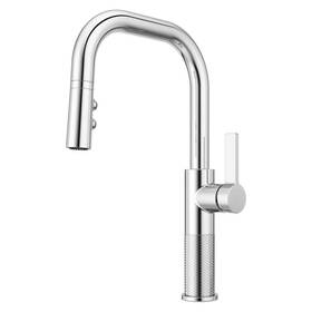 Gt-529-mtc Pfister Montay Single-handle Pull Down Sprayer Kitchen Faucet In Polished Chrome