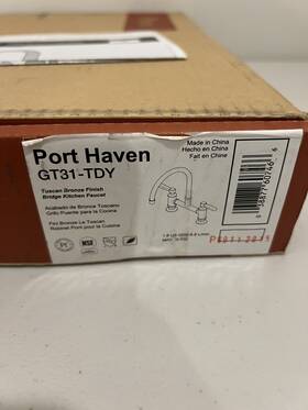 Gt31-tdy Pfister Port Haven 2-handle Bridge Kitchen Faucet In Tuscan Bronze