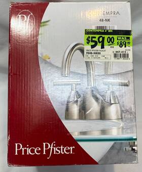 Fo48-nk00 Pfister Gt49-nk00 Price 8 Inch Faucet With Metal Brushed Nickel