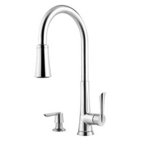 Gt529-mdc Pfister Mystique 1-handle Pull-down Kitchen Faucet With Soap Dispenser Polished