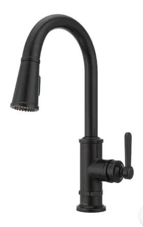 Gt529-tdy Pfister Port Haven Pull Down Sprayer Kitchen Faucet - Tuscan Bronze