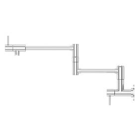 Gt533-pfc Pfister -pull Out Pot Filler Faucet Polished Chrome New In Box