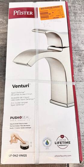 Lf-042-vngs Pfister Venturi 4 Inch Centerset Single-handle Bathroom Faucet Nickel