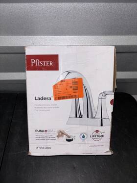 Lf-048-lrgs Pfister Ladera 4 Centerset 2-handle Bathroom Faucet Polished Chrome Read Descrip