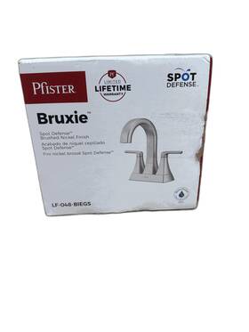 Lf048-biegs Pfister Bruxie 4 Inch Double Handle High Arc Bathroom Faucet With Drain Kit Nickel