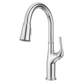 Lg529-hgc Pfister Home Highbury Single-handle Pull-down Sprayer Kitchen Faucet In Polished