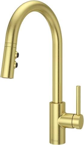 Lg529-sabg Pfister Stellen Kitchen Faucet With Pull Down Sprayer Gold Finish Lg529sabg