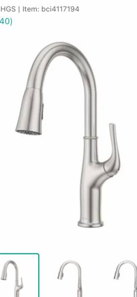 Lg529hgs Pfister Highbury Stainless Steel Kitchen Faucet With Hydroblade Sprayer
