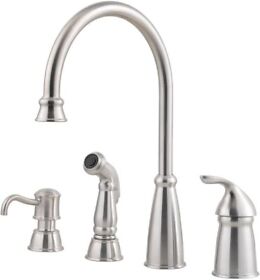 26-4dss Pfister Treviso High Arc Kitchen Faucet 26 4dss Stainless Steel