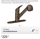 Pfxc5150orb Proflo Pullout Spray Kitchen Faucet With Head Op