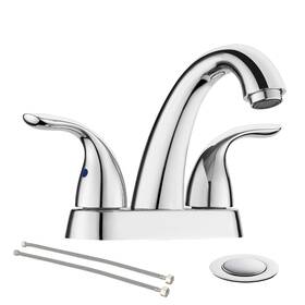 Bf008-5-c Phiestina Chrome 4 Inch 2 Handle Centerset Or 3 Holes Bathroom Faucet Vani
