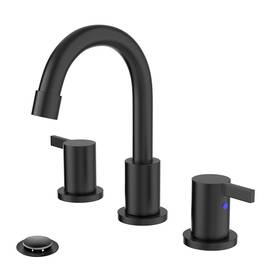 Wf015-1-mb Phiestina 8 Inch 3-hole Matte Black Widespread Bathroom Sink