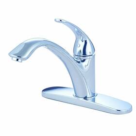 188600-ss Pioneer Faucets Single Handle Kitchen Faucet Pvd Stainless Steel