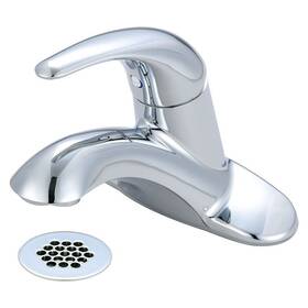 Pioneer 763439566300 Legacy Single Handle Bath Faucet With Grid Drain Polished Chrome