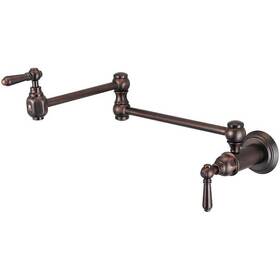 Pioneer Faucets 763439597915 Americana Wall Mount Potfiller In Oil Rubbed Bronze