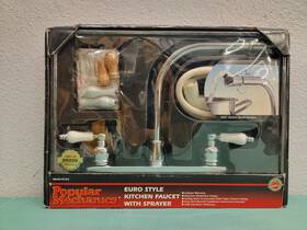 Pm-fa-7510-c Popular Mechanics Double Handle Kitchen Faucet With Side Spray Pm-fa7510 Euro Style