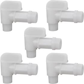 Powgrow 445040273299 Spigot Faucet Drum White Flow 3/4 Plastic For 5 6 Gallon