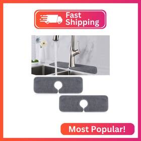 Xishuibu-microfiber-2pcs Poyang 2 Pack Faucet Mat For Kitchen Sink Splash Guard Short Super Absorbent Mi