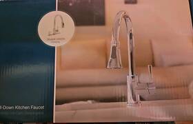 120076 Premier Essen Kitchen Faucet With Pull-down Sprayer And Soap Dispenser