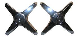 Hc-61 Price Pfister Cross Faucet Handles Chrome Pr. -