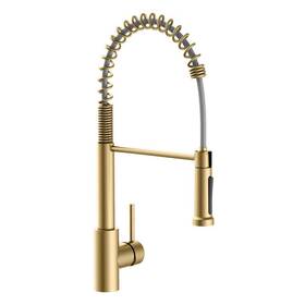D00236p Private Brand Unbranded Pull Down Kitchen Faucet Ceramic Disc Zinc Deck Mount Matte Gold