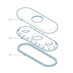 Obpf15y0261500zbn Proflo Obpf15y0261500 Escutcheon Plate - Nickel