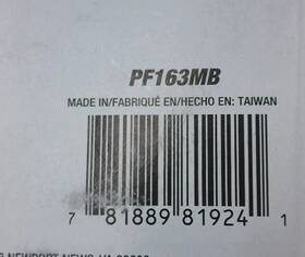 Pf163mb Proflo Pf163 Garbage Disposal Deep Flange - Matte Black